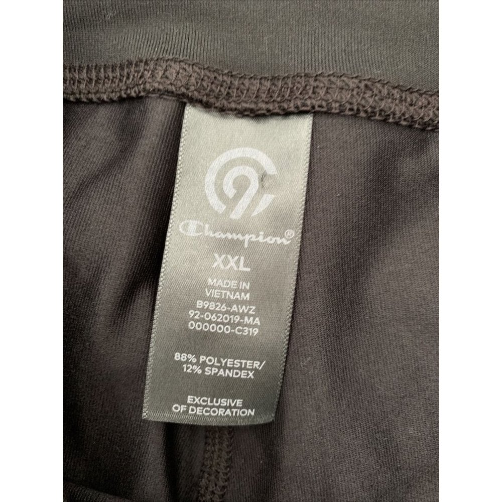C9 Champion Women's High Waist Cropped Legging black shiny XXL - Picture 6 of 6